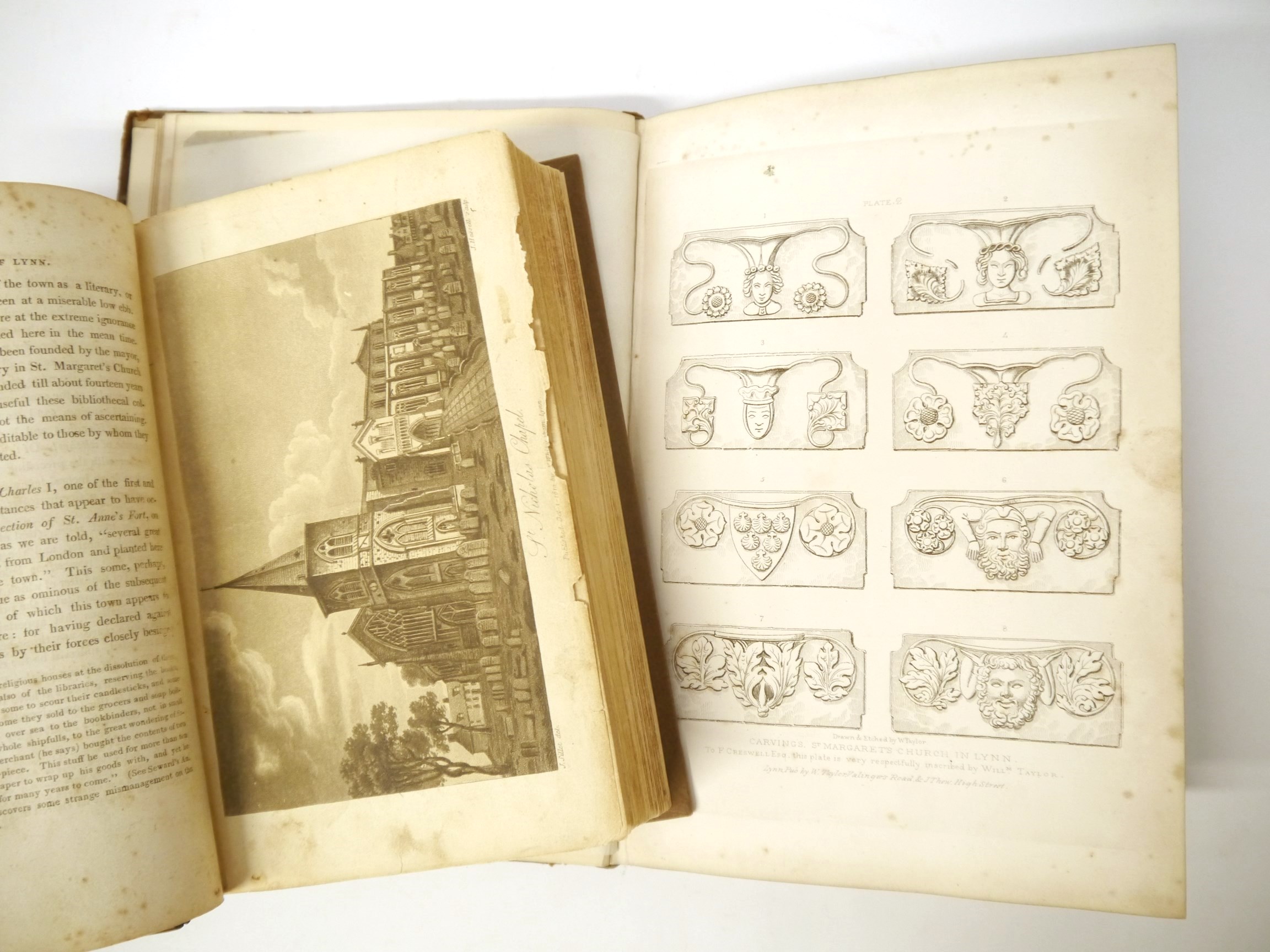 William Taylor: 'The Antiquities of Kings Lynn', Lynn, J Thaw, 1844, 1st edition, - Image 3 of 7