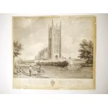 Redenhall Church 19th Century lithograph by George Fitt & Day and Haghe,