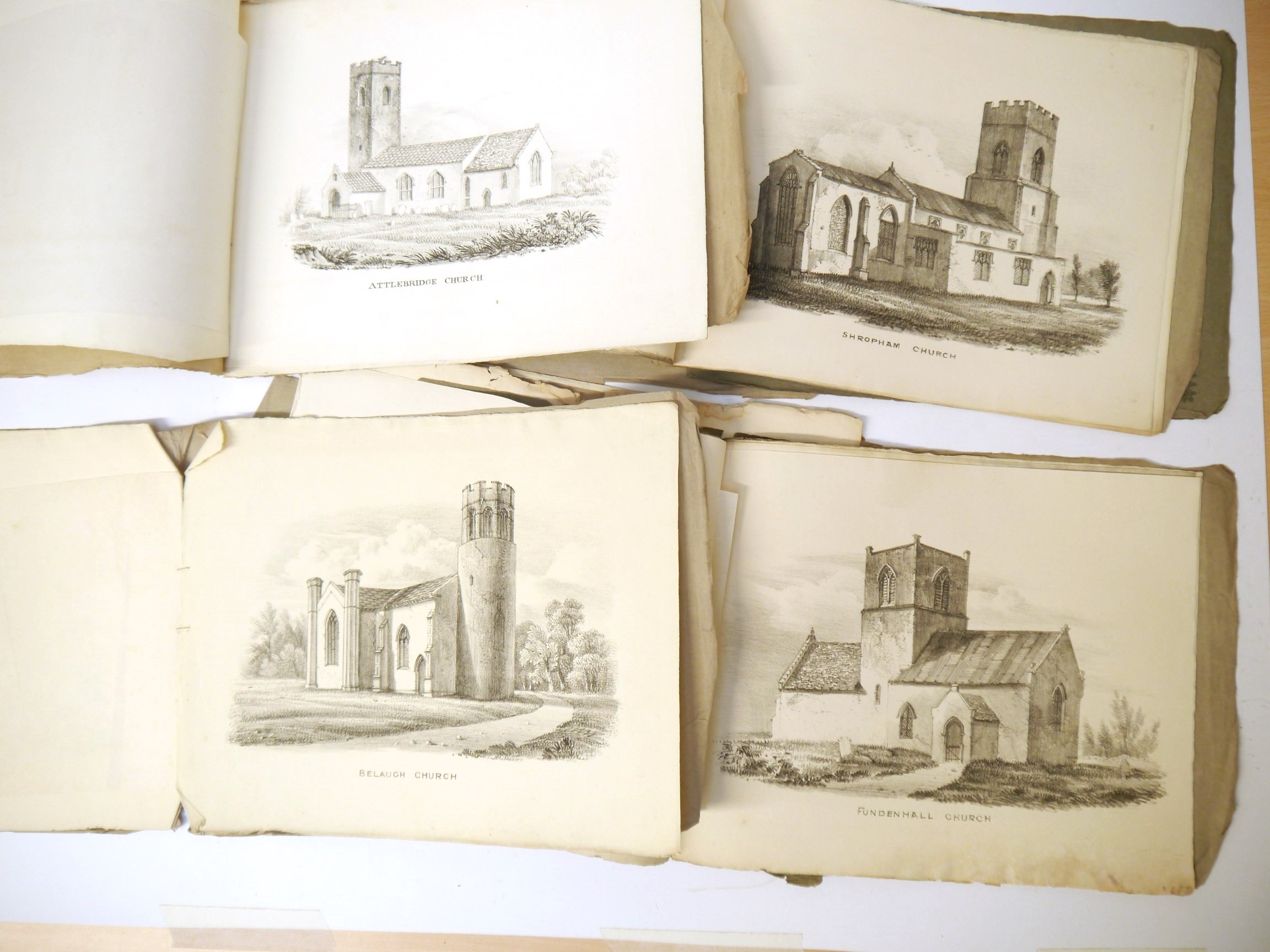 Robert Ladbrooke: 'Views of the Churches in Norfolk... - Image 2 of 4