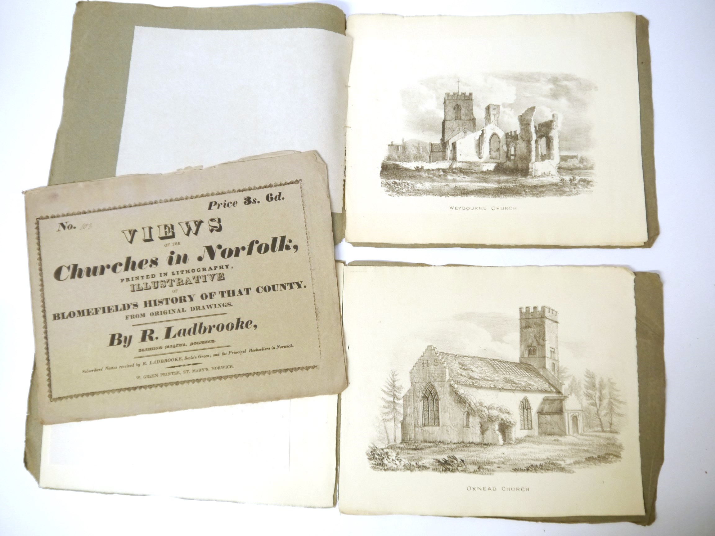 Robert Ladbrooke: 'Views of the Churches in Norfolk... - Image 4 of 4