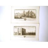 Samuel & Nathaniel Buck, six 18th Century engraved views of Suffolk,