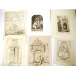 John Sell Cotman (1782-1842), a packet of early 19th Century etchings including Arminghall,