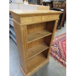 A country pine three tier bookcase,