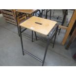 Four ex school lab stools