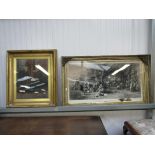 Two glazed and gilt frame pictures