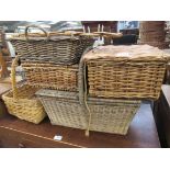 Five baskets and carpet beater