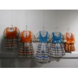 Tyrollean style costumes designed and made by Ann Galbraith for the BBC in the 1970's using