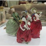 Three Royal Doulton figures Grace,