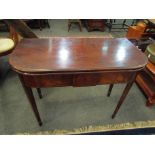 A Regency mahogany tea table,