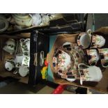 Two boxes of Carlisle ware and Rosina china