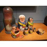 A set of vintage Russian dolls a/f