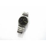 A Seiko 5 automatic wristwatch, steel bracelet and case,