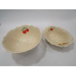 A Beswick ware leaf dish model no 270 and a matching leaf bowl (2)