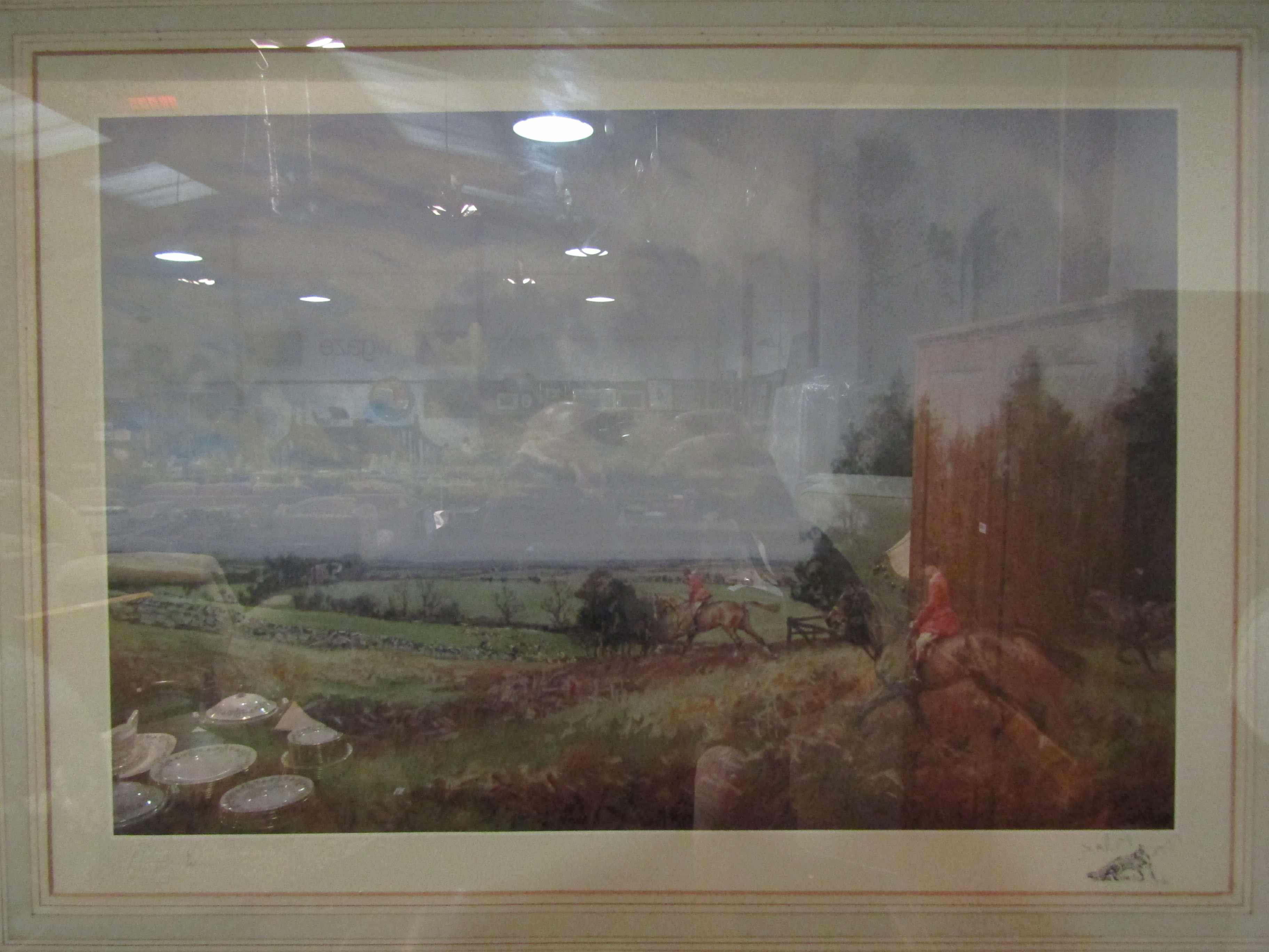 A pair of Edwards lithographs depicting hunting scenes, 36x 49cm, - Image 3 of 3