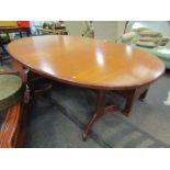 A G-Plan style teak extending dining table