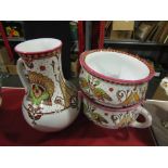 A Victorian "Brownfield" Christopher Dresser style wash set