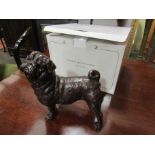 A large limited edition solid bronze Pug dog, boxed with certificate, No 4/50,