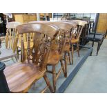 A set of four kitchen chairs