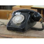 A 1950's black telephone