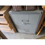 A Bisley two drawer filing cabinet