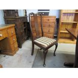 Six Queen Anne style mahogany chairs