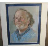 SPATE HUNTERMANN (ROBERT HUNT 1934-2014) A framed and glazed pastel on paper titled "Cornishman".