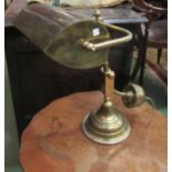 "Maws London" A brass weighted desk lamp,