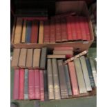 Three boxes containing volumes from the early 20th Century and later including Historical,