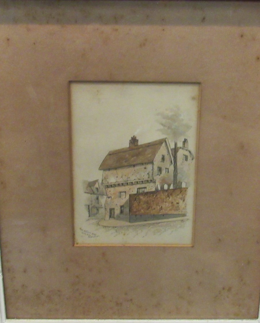 Three watercolours of Elm Hill, Norwich depicting Britons Arms, - Image 4 of 4