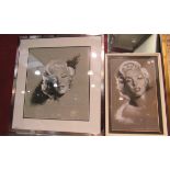 SPATE HUNTERMANN (ROBERT HUNT 1934-2014) Two framed and glazed pastel on paper portraits of Marilyn