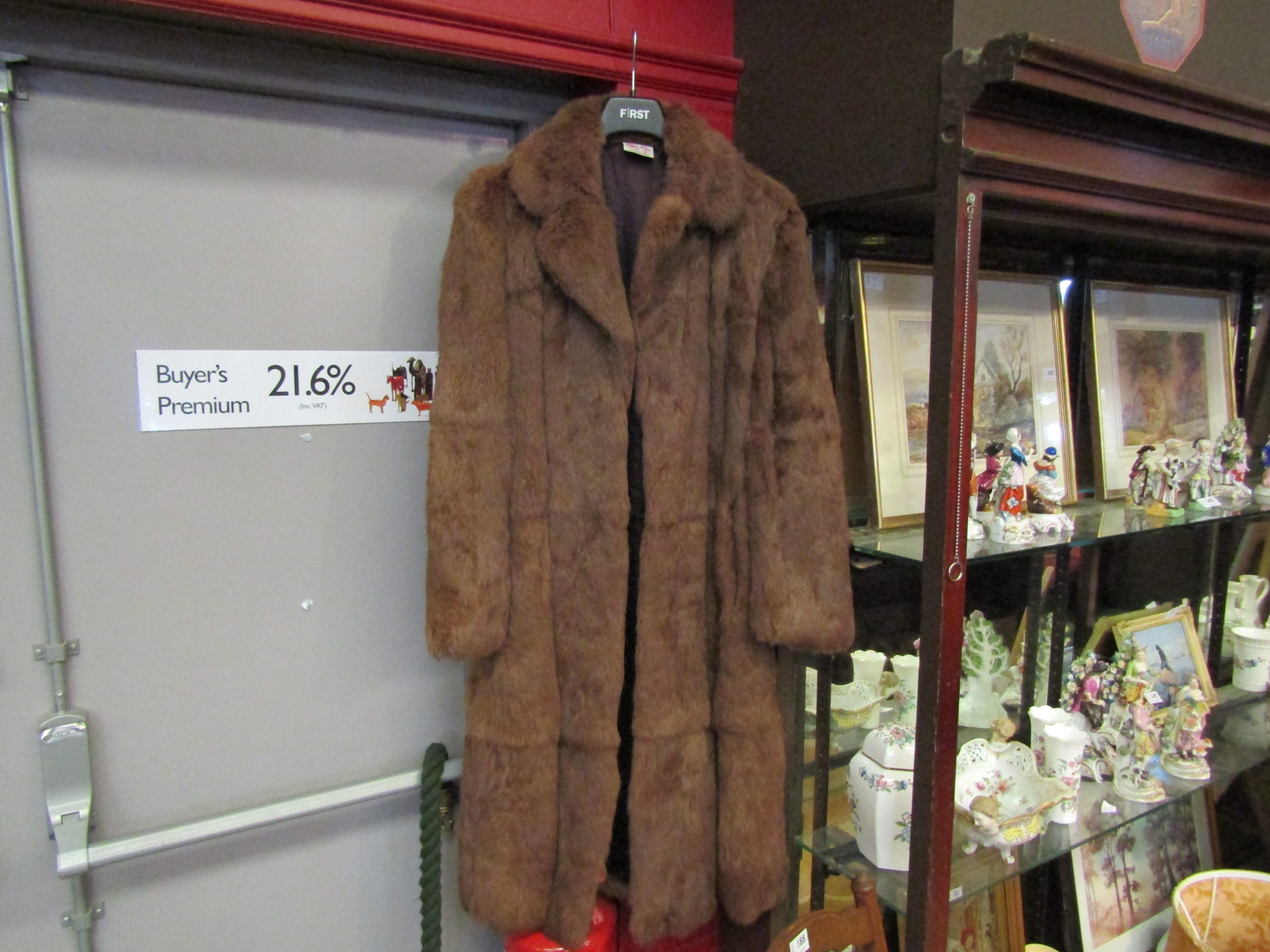 Kumar Bros' fur coat size 16