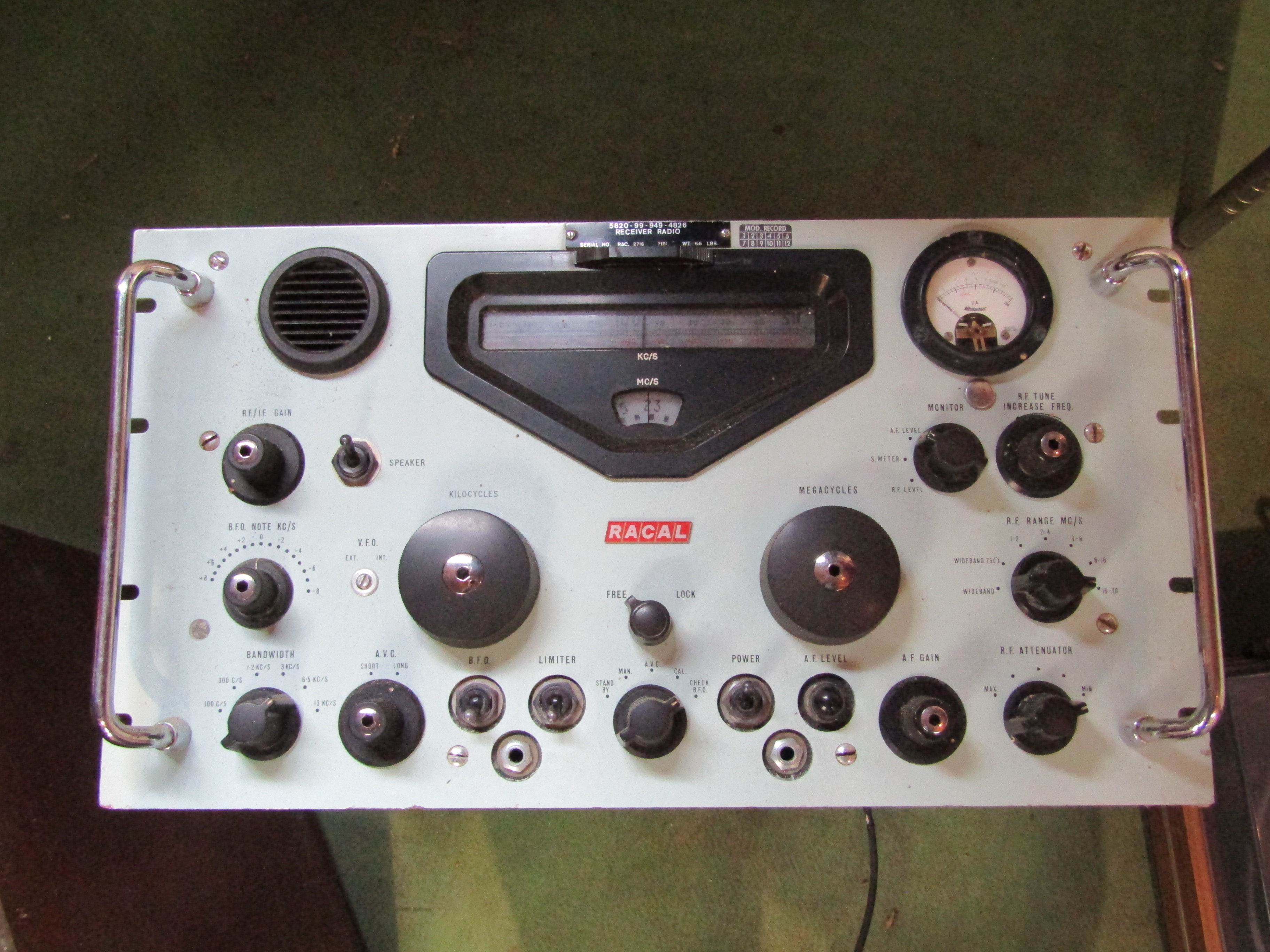 A Racal 5820 receiver radio