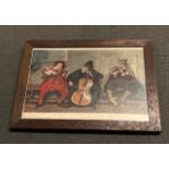 A 1904 Pears print "A Lively Measure" after Seymour Lucas RA of trio of musicians,