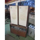 A Rigonda Bolshoi Stereo Multiplex radiogram and a pair of floorstanding speakers