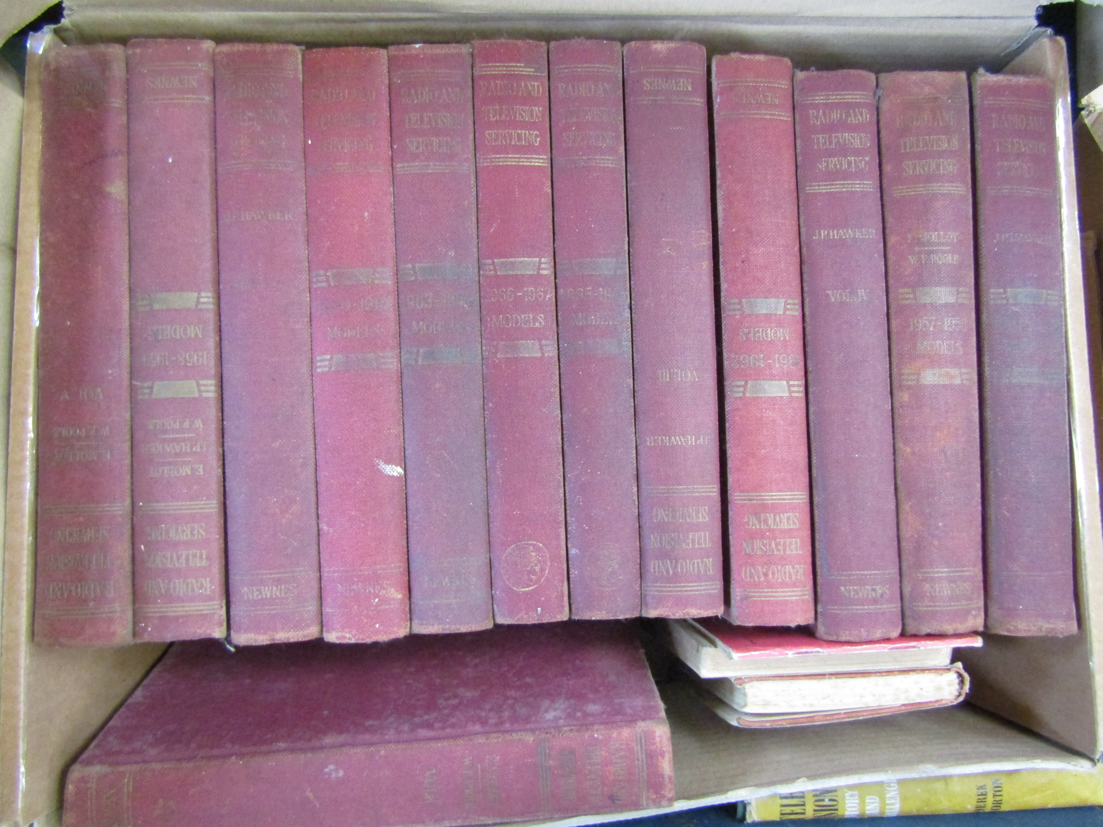 Three boxes of mixed radio and television related books including Marconi and servicing manual - Image 2 of 3