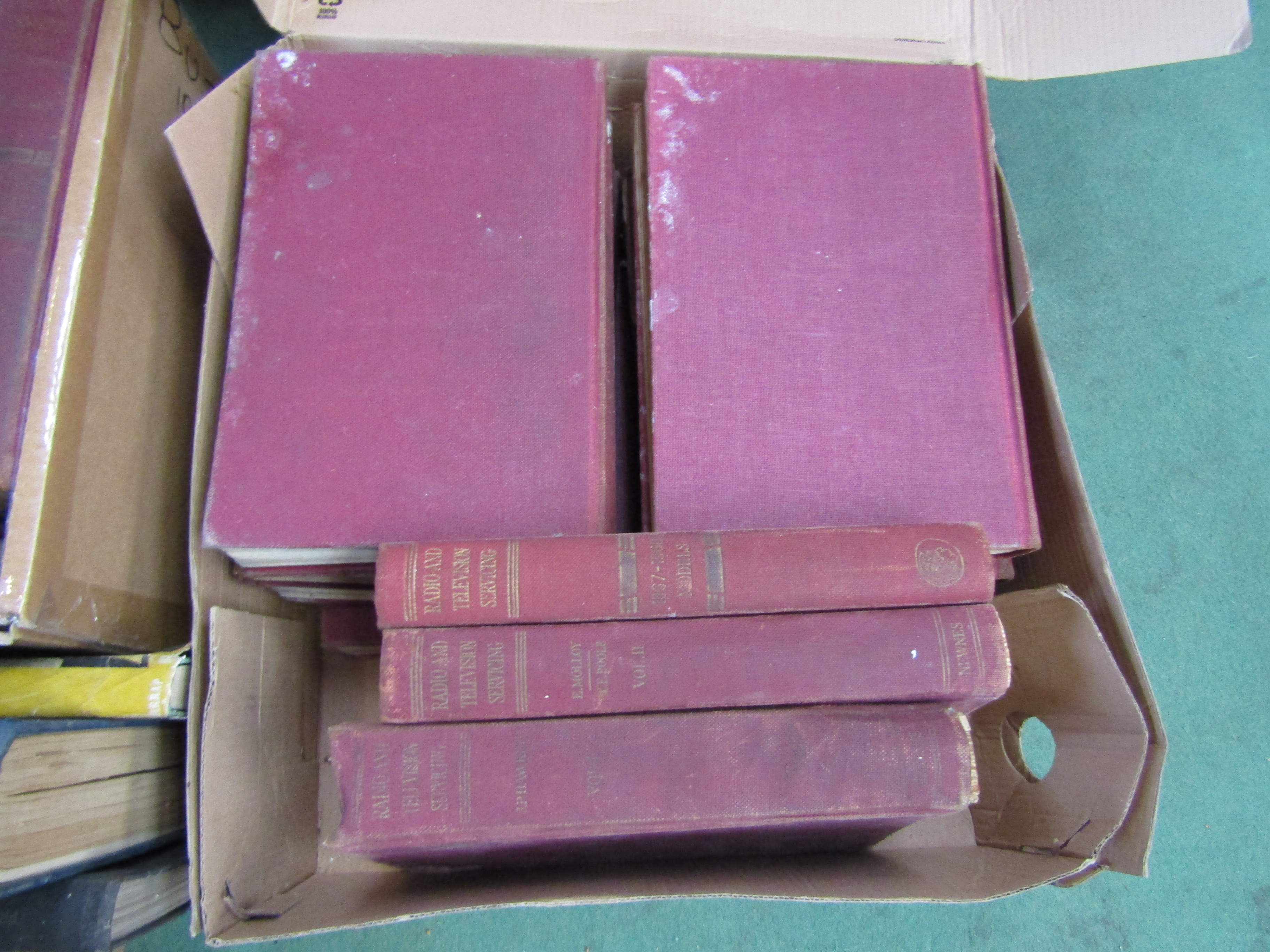 Three boxes of mixed radio and television related books including Marconi and servicing manual - Image 3 of 3