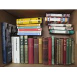 A box of mixed literature and poetry books etc.