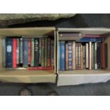 Two boxes of Folio Society books