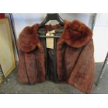 A vintage chestnut mink jacket