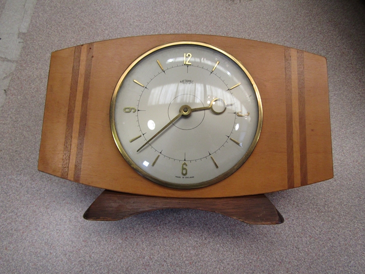 Four timepieces including 1960's Metamec and carriage clock - Image 5 of 11