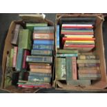 Two boxes of mixed books including children's, pictorial cloth etc.