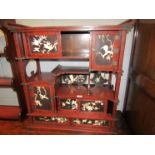 A Japanese lacquered cabinet,