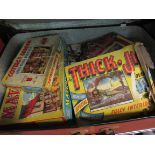 A case of vintage boxed games/jigsaws,