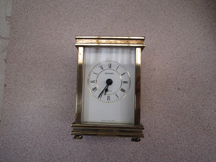 Four timepieces including 1960's Metamec and carriage clock - Image 7 of 11