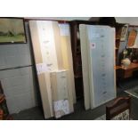 A flat packed unused wardrobe