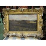 A 19th Century oil on canvas landscape scene set in ornate gilt frame (a/f).
