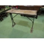 A 19th Century Scottish cast iron based table,
