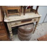 A Victorian painted side table