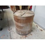 A 19th Century coopered barrel