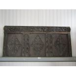 A 17th Century carved panel dated 1688